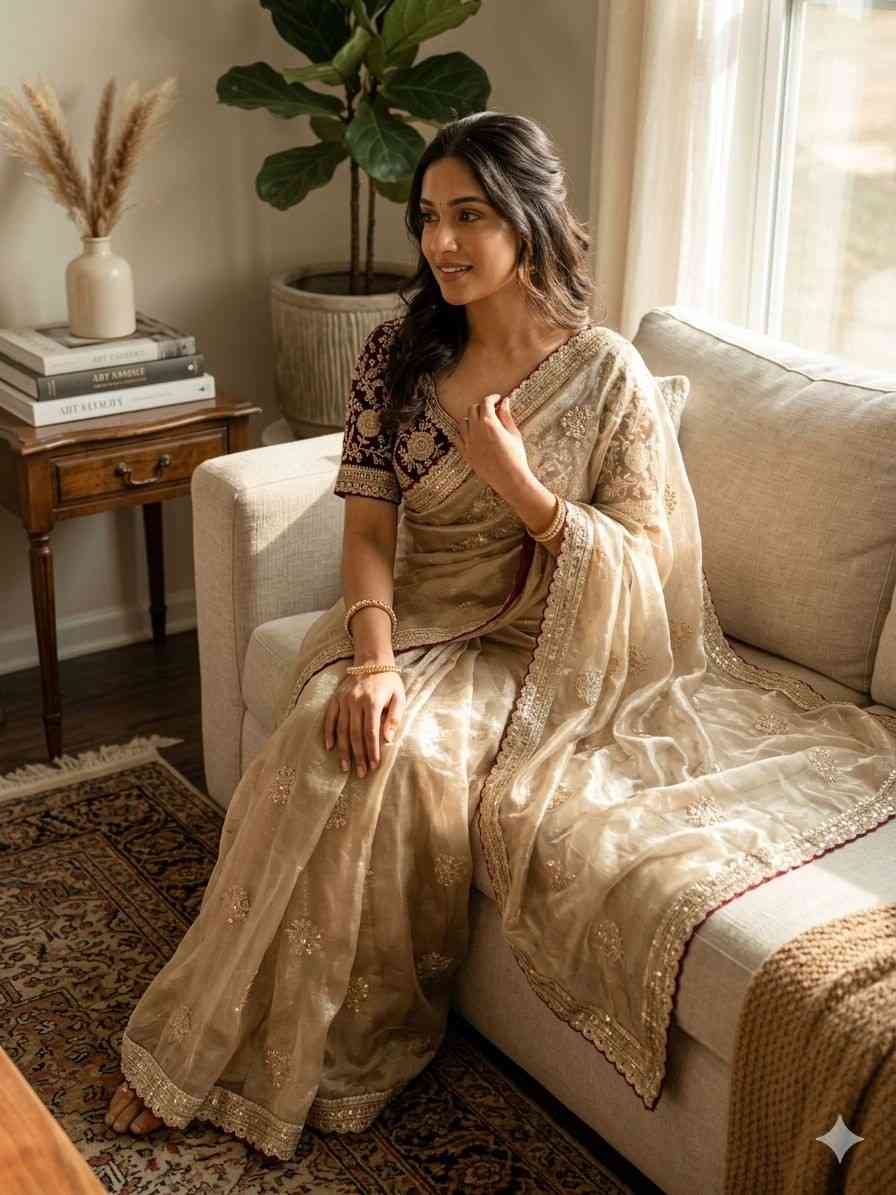 Premium Silk Soft 2109 Exclusive Embroidery Worked Saree Collection