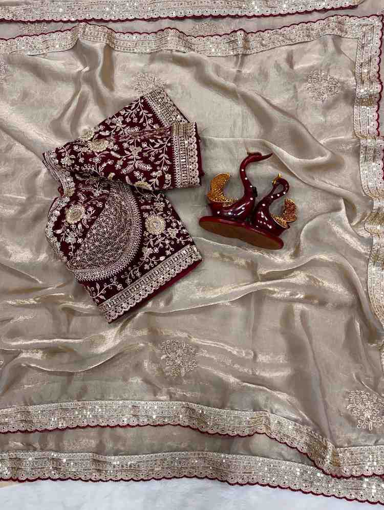 Premium Silk Soft 2109 Exclusive Embroidery Worked Saree Collection