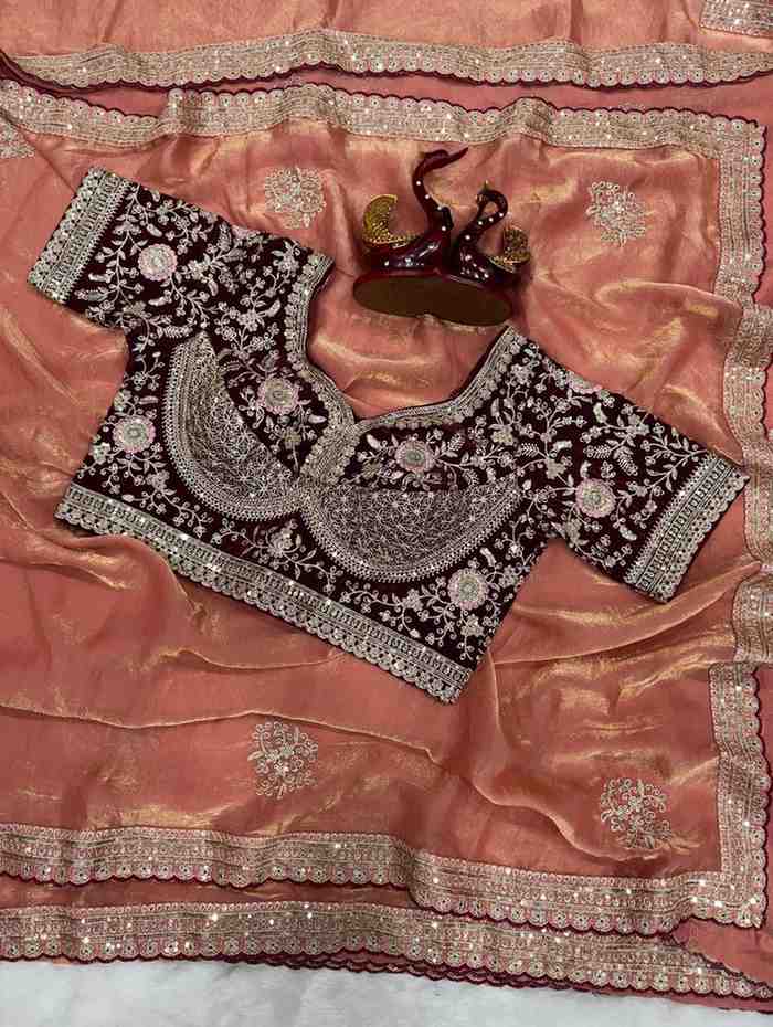 Premium Silk Soft 2109 Exclusive Embroidery Worked Saree Collection