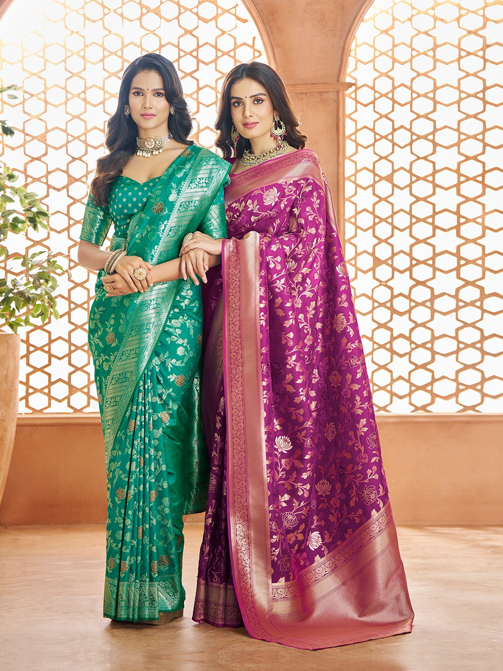 Banarasi Sarees-Pure soft Banarasi Silk Saree