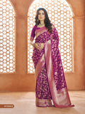 Banarasi Sarees-Pure soft Banarasi Silk Saree