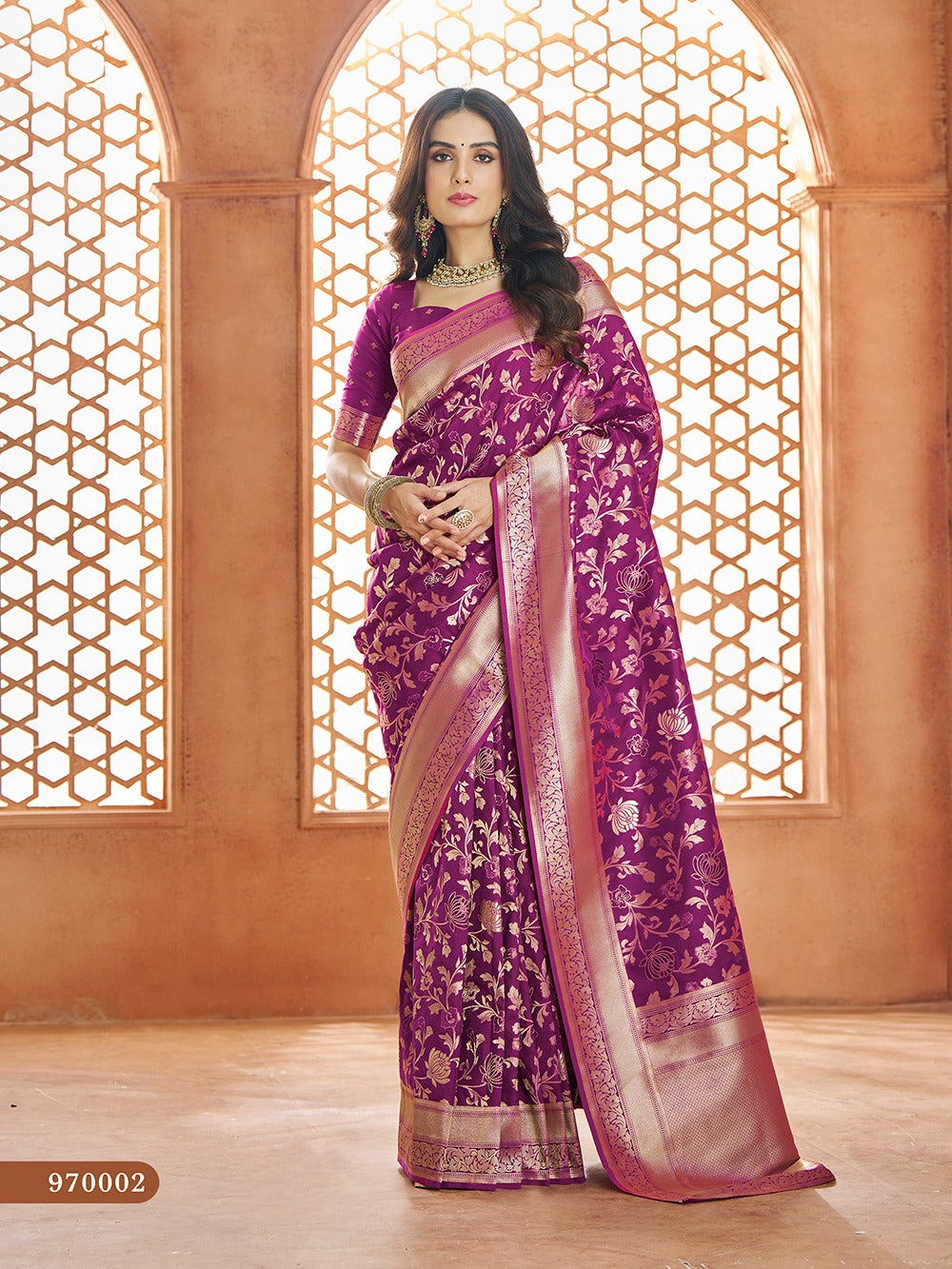 Banarasi Sarees-Pure soft Banarasi Silk Saree