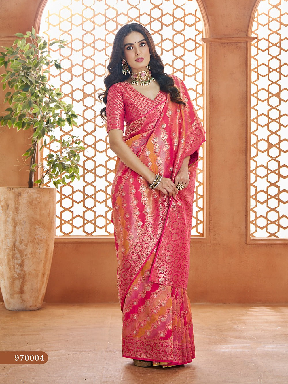 Banarasi Sarees-Pure soft Banarasi Silk Saree