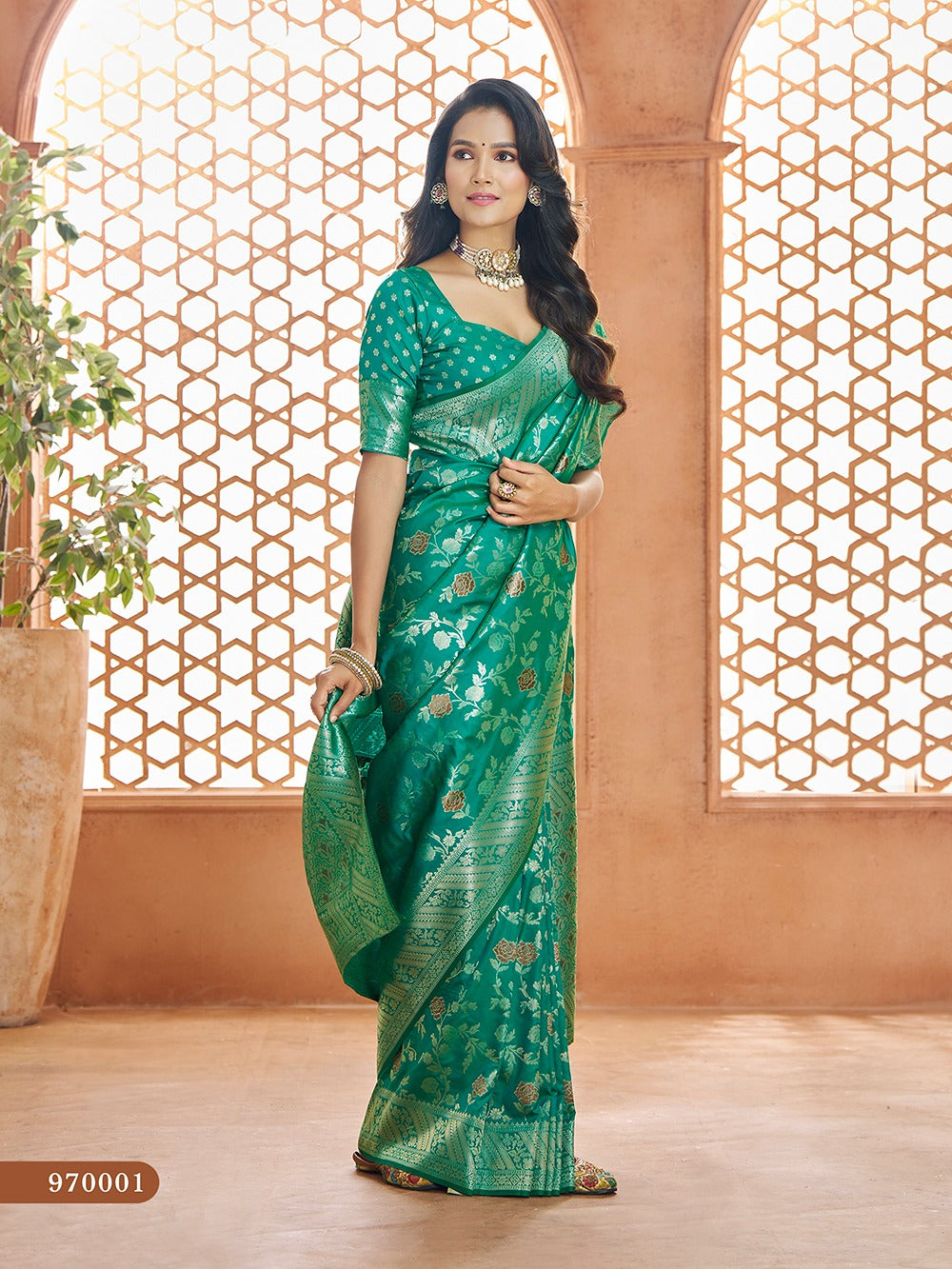 Banarasi Sarees-Pure soft Banarasi Silk Saree